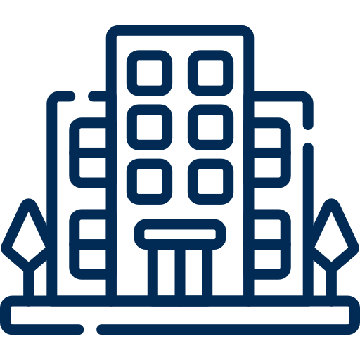 Ícone prédios representando empresas locais