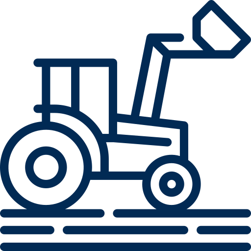 Ícone trator representando agronegócio